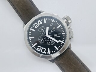 Max Italy Heren Duikhorloge met Schroefdop op kroon
