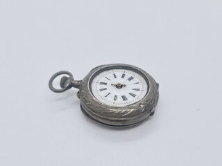 Zilveren mechanisch zakhorloge