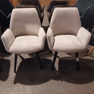2x Eetkamerstoel Joly boucle, Zazuhome, Beige