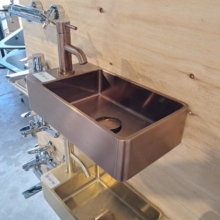 Fonteinset, Qisani, Vanity, Brushed copper