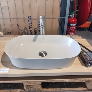 Topblad met waskom, Ideal Standard, Eiken/grijs