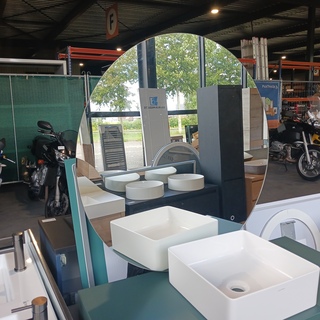 Badmeubel, Sani Supply, Ribbet, Mosgroen