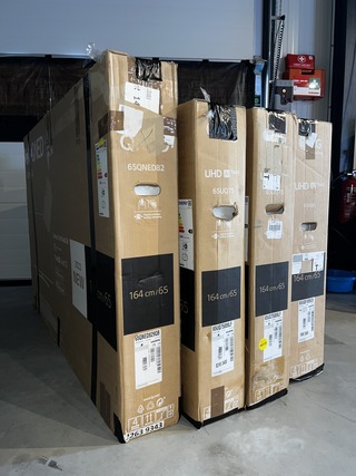 4x Televisie  65-inch, LG