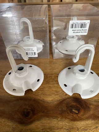 ca.475x Aluminium plafond haken, No 97057/30, Wit, nieuw