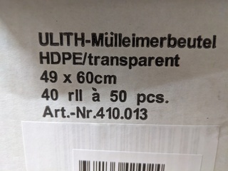 13 Doos HDPE pedaalemmerzakken Ulith