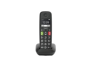 Gigaset E290E  Single Senioren Dect telefoon Zwart