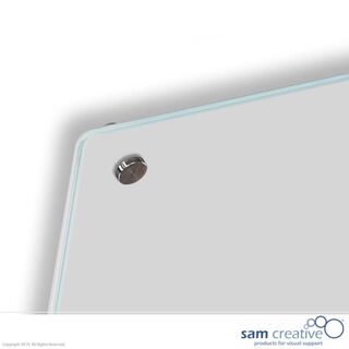 4 Whiteboard Glas Solid Clear White 100×200 cm Sam Creative, GSWBM1002