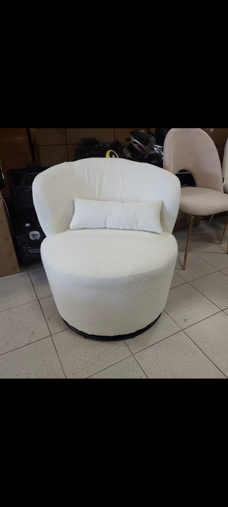 Draaibare 360 fateuil teddy, White, 2025