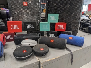 Ca. 23x Bluetooth speakers, JBL