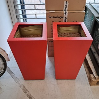 2x Plantenbak, Rood