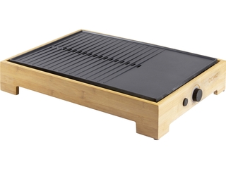 Domo DO9271G Plancha Grill Bamboo Style 42 x 28 cm houtlook 1800W