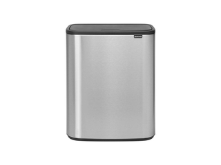 Brabantia Bo Touch Bin XL, mat staal vingerafdrukbestendig, 1 binnenem
