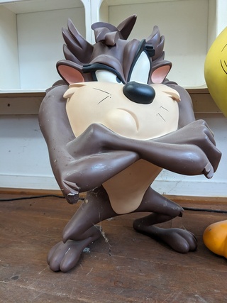 2x Decoratiebeeld Tasmanian Devil en Tweety