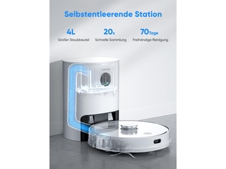 Honiture Robotstofzuiger met dweilfunctie, Q6 Pro 3500Pa met lasernavi