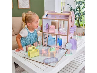 KidKraft Poppenhuis van hout met meubels en accessoires voor minipop v