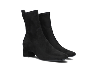 Unisa Langley Enkellaarsjes Enkelboots met rits  Dames Zwart Maat 39