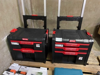 2x Gereedschaps-Trolley, Qbrick Pro , Cart 2 + 3 Plus drawer