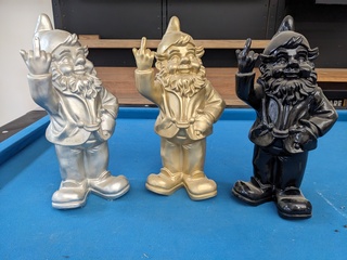 3x Decoratie kabouter