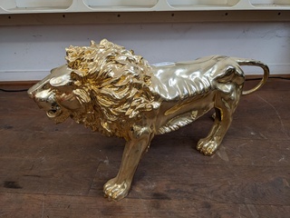 Decoratiebeeld Leeuw goudkleurig