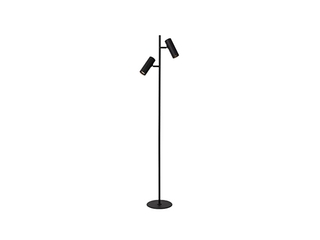 Lucide CLUBS Vloerlamp 2xGU10 Zwart