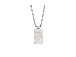 Emporio Armani EGS3078040 Heren Collier Zilverkleurig