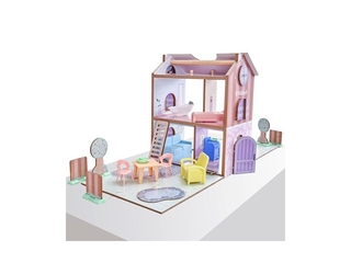 KidKraft Poppenhuis van hout met meubels en accessoires voor minipop v