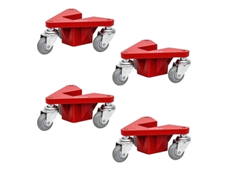 Stier aluminium Hoekrollerset draagvermogen 100 kg 195x165x85 mm