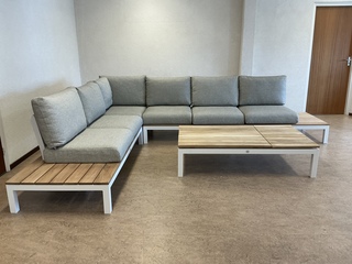 1 Lounge-set Suns, Memphis , Matt white met soft grey
