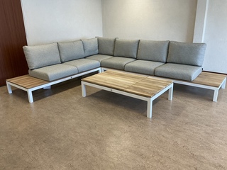 1 Lounge-set Suns, Memphis , Matt white met soft grey
