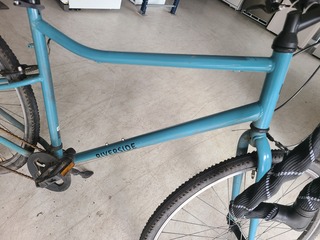 Hybride Fiets Riverside, turquoise / blauw inclusief sterk ART 2 Ketti