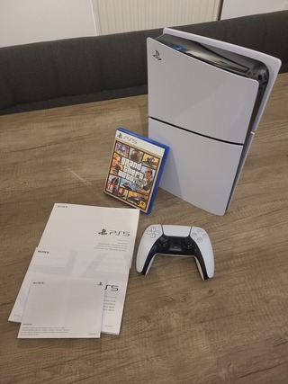 PlayStation 5 Disc Edition Console (in nieuwstaat) + GTA 5 game + Draa
