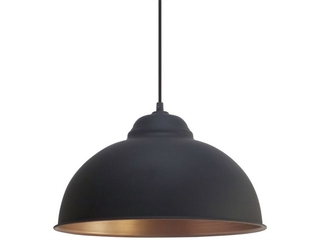 Eglo Vintage Truro 2 Hanglamp 1 Lichts 370mm Zwart, Koper