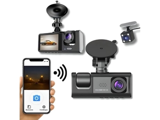 Dual Dashcam PRO voor auto  Full HD  Voor & Achter Camera  3 inch  Na