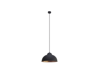 Eglo Vintage Truro 2 Hanglamp 1 Lichts 370mm Zwart, Koper