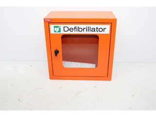 Pavoy Defibrillatorkast voor wandmontage bodyfront puur Oranje