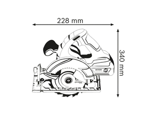 Bosch GKS 18 V-LI Accu Cirkelzaag ZB solo Kart