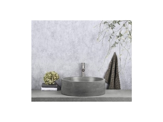Differnz Marba Waskom Beton Donkergrijs Rond 42 x 42 x 13 cm
