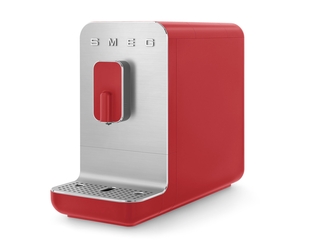 Smeg Volautomatische Espressomachine basic, Mat Rood