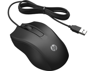 HP 100 – Bedrade Muis – Zwart