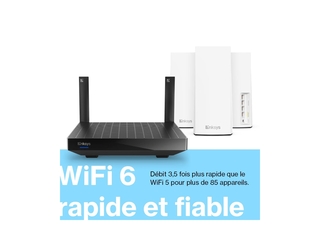 Belkin Linksys Blue Label WiFi System 6 Mesh 1 Router AX5400, 3 AX3000