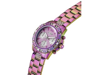 Guess Dames Horloge Majesty roestvrij staal, Regenboog