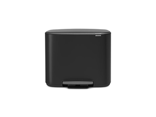 Brabantia Bo Pedal Bin Steel, Matt Black, 36 L