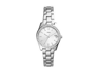 Fossil Scarlette Mini ES4317 Dames Horloge Zilver