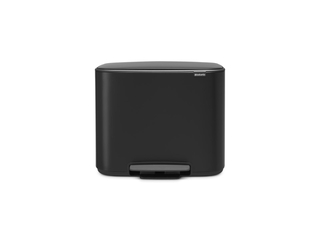 Brabantia Bo Pedal Bin Steel, Matt Black, 36 L