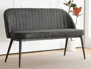 Eetkamerbankje 130 cm SanderZ, Dark grey, 2025