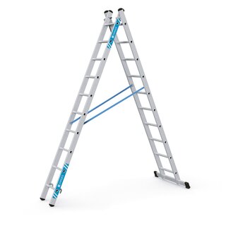 Gefelste reformladder 2-delig 2×10 treden Zarges, Combimaster Plus X 4