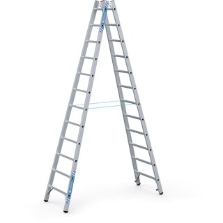 Trap met gefelste sporten 2×12 treden Zarges, Coni B 40314