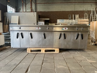 Horeca RVS frituurwand