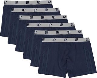Ca. 16x 6-pak heren boxershorts maat M Lower East, donkerblauw