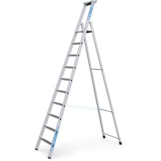 Geribbelde staande sportladder 10 treden Zarges, Saferstep S 41380